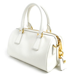 PRADA Saffiano Leather Bag 2-Way Shoulder White 1BB846_NZV_F0009 Women's