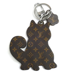 LOUIS VUITTON Louis Vuitton Porte Cle LV Shiba Inu Keychain Monogram Brown Orange MARRON M01199 Unisex