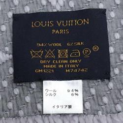 LOUIS VUITTON Louis Vuitton Echarpe Mania Scarf Gray M74742 Unisex