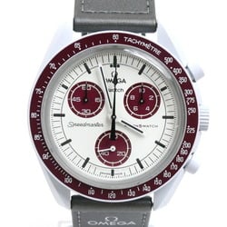 OMEGAx Omega x Swatch Mission to Pluto Battery-powered Watch S033M101 Speedmaster Men's