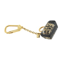 Louis Vuitton LOUIS VUITTON Portocle Speedy Inclusion Bag Charm Keychain Gold Black M65444