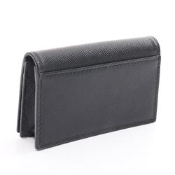 PRADA Business Card Holder/Card Case Saffiano Leather Men's Women's Black 2MC122