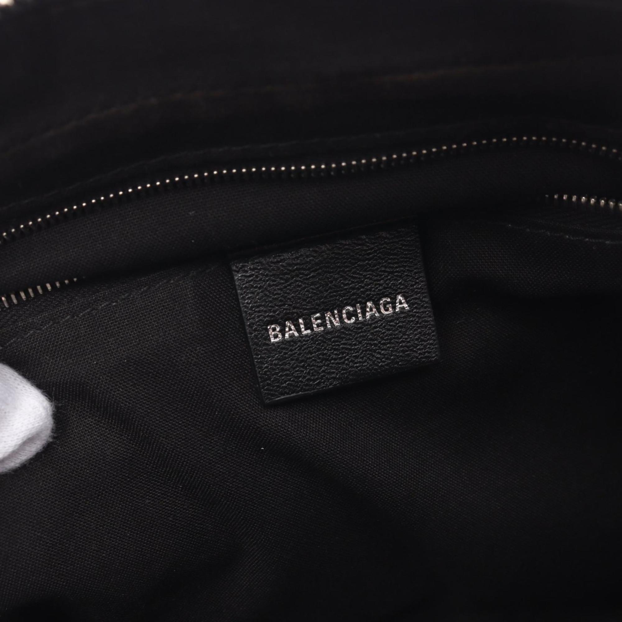 BALENCIAGA BB Monogram Signature Medium Camera Bag Shoulder Coated Canvas Men's Women's Black White Grey 702723