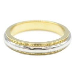 Tiffany & Co. Together Milgrain Ring, Pt950 Platinum, K18 (Yellow Gold), Men's, Women's, Silver, Gold