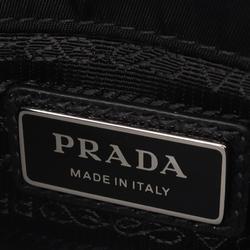 PRADA TESSUTO+SAFFIANO Shoulder Bag Nylon Saffiano Leather Women's Black 2VD0432DMHF0002