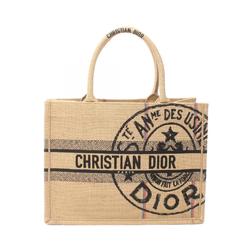 Christian Dior Dior BO TOTE Book Tote Medium Bag Canvas Women's Beige Multicolor M1296ZRUW