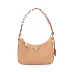 Prada SAFFIANO LUX Shoulder Bag, Saffiano Leather, Women's, Beige, 1BC204NZVF0P9G