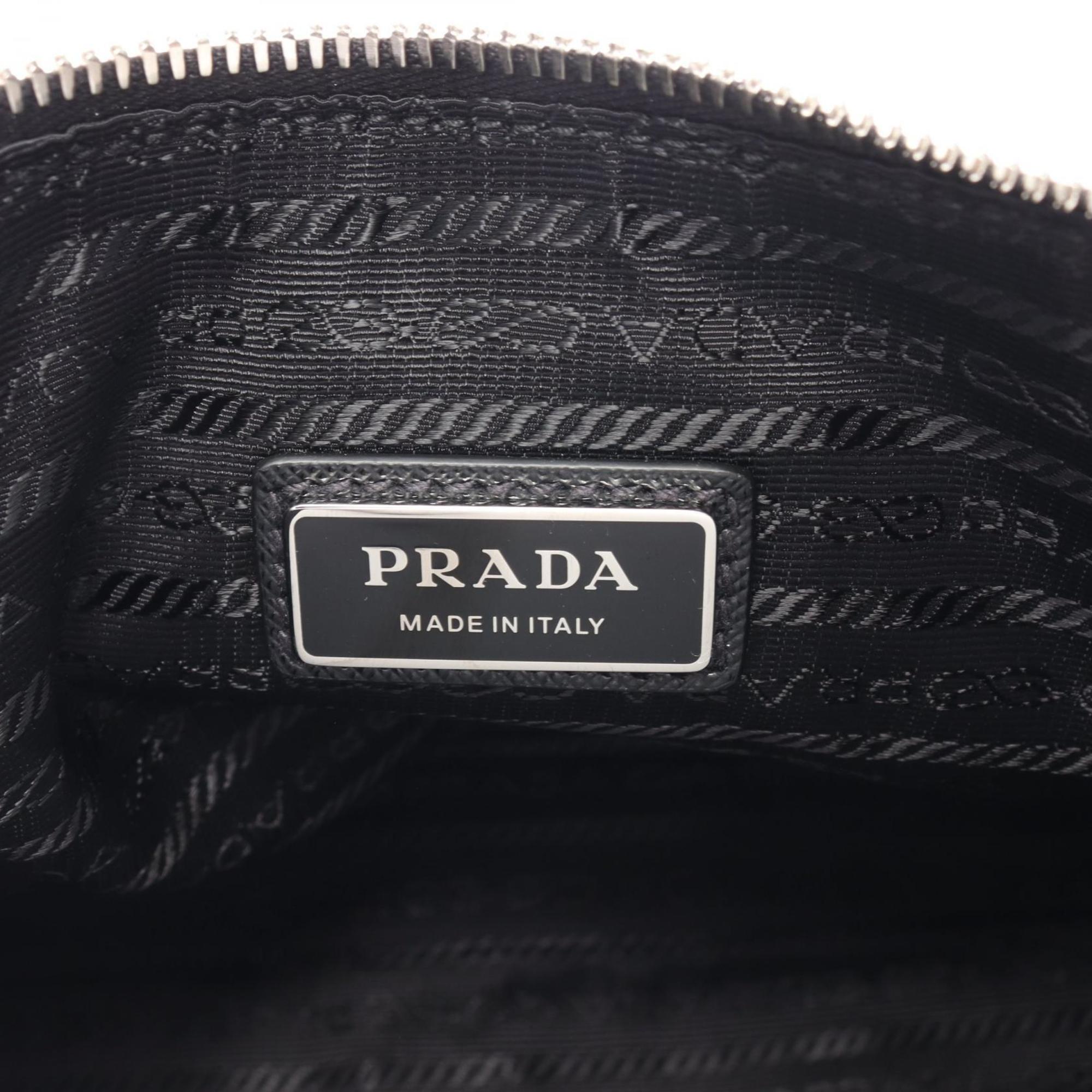 PRADA SAFFIANO TRAVEL Shoulder Bag Saffiano Leather Men's Women's Black 2VH1139Z2F0002