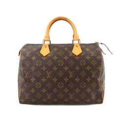 Louis Vuitton Monogram Speedy 30 Handbag Brown M41526 Gold Hardware