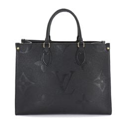 Louis Vuitton LOUIS VUITTON Monogram Empreinte On the Go MM 2way Tote Shoulder Bag Leather Noir M45595 RFID Onthego