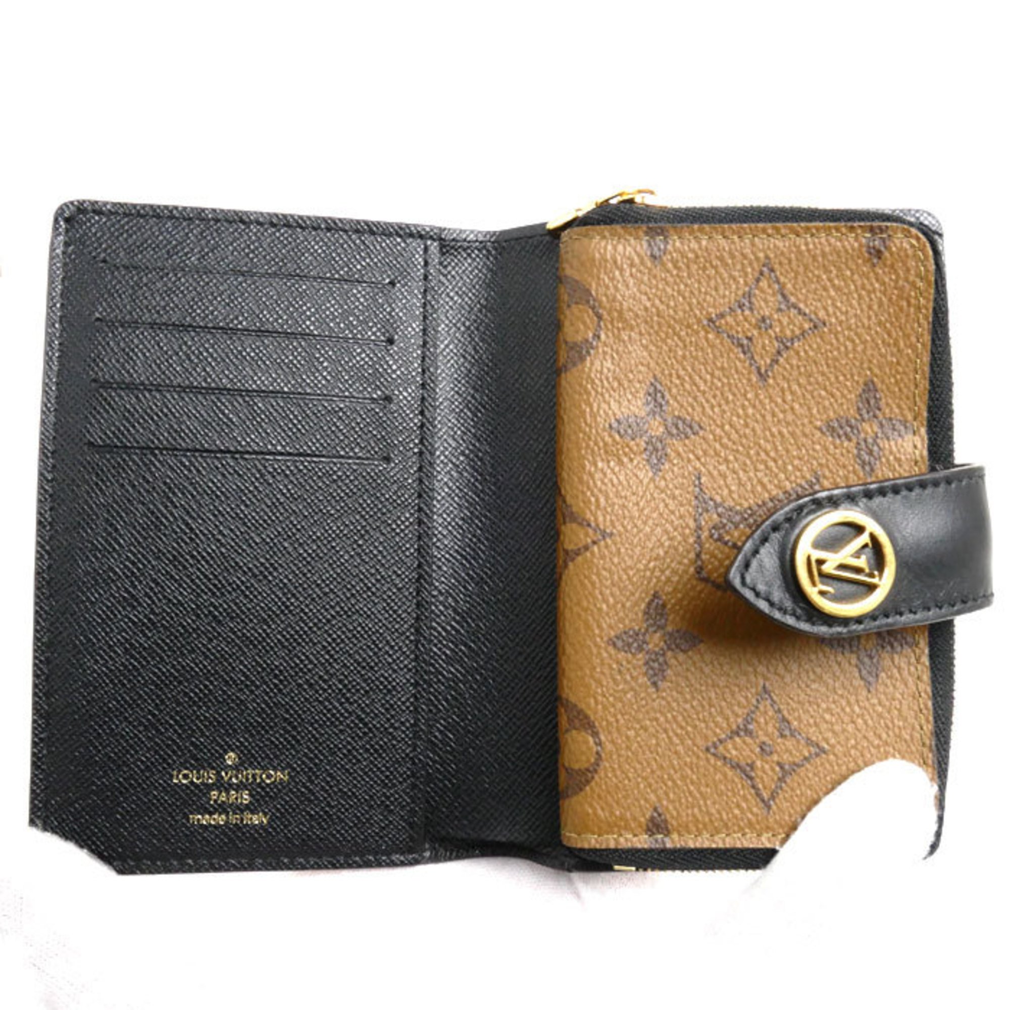 LOUIS VUITTON Louis Vuitton Portefeuille Juliette Bi-fold Wallet Monogram Giant Reverse Brown M69432 Women's