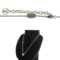 LOUIS VUITTON Louis Vuitton Metal Essential V Necklace M63197 9.5g 39-45cm Unisex