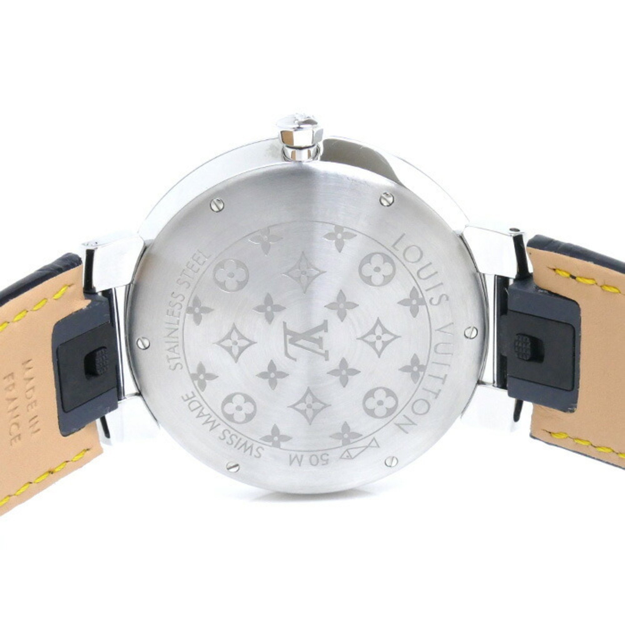 LOUIS VUITTON Tambour watch battery operated QA145 men's