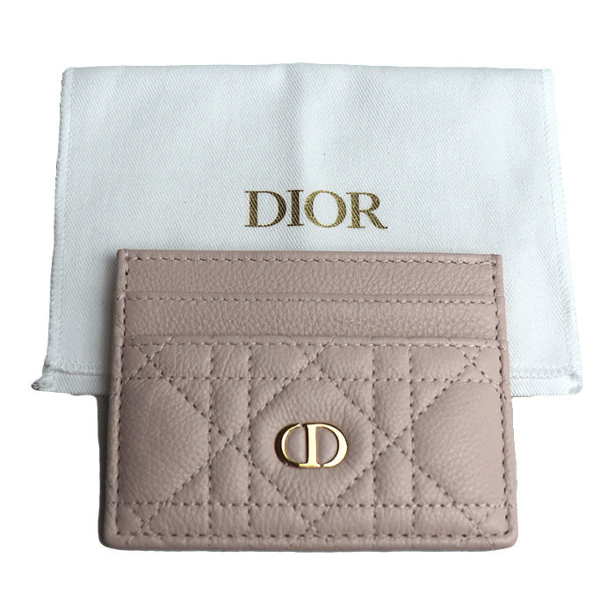 Christian Dior Caro Freesia Card Case Pink S5130UWHC_M413 Women's