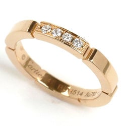 CARTIER Cartier K18PG Pink Gold Maillon Panthere 4P Diamond Ring B4080547 Size 7 47 3.6g Women's