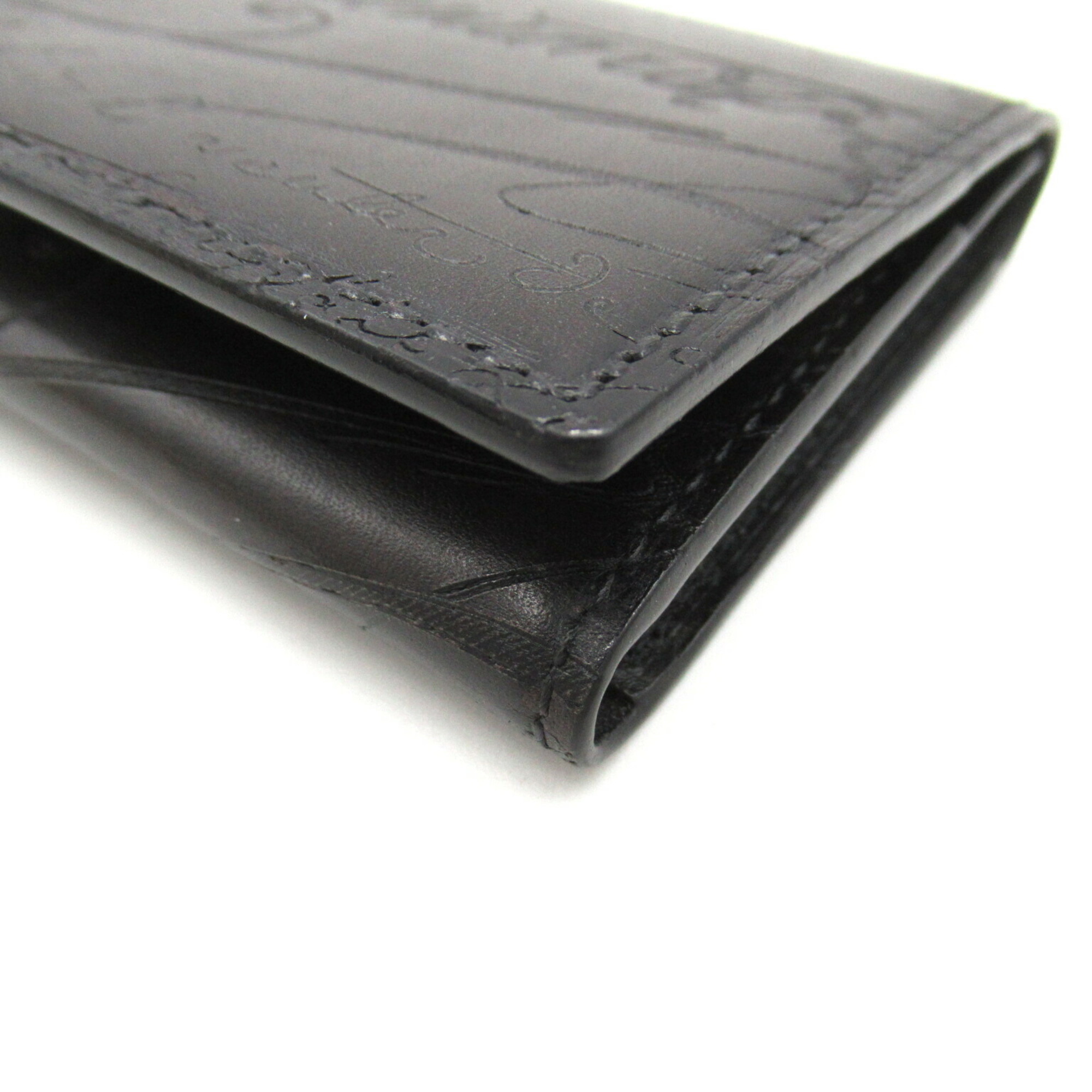 Berluti IMBUEIA Business Card Holder/Card Case Leather Men's Women's Black