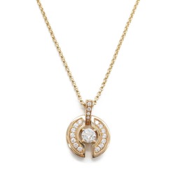 BVLGARI Parentesi Diamond Necklace K18PG (Pink Gold) Ladies Clear