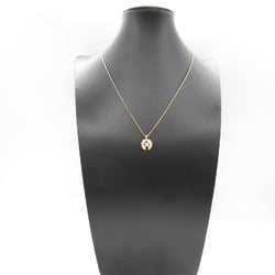 BVLGARI Parentesi Diamond Necklace K18PG (Pink Gold) Ladies Clear