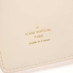 Louis Vuitton LOUIS VUITTON LV Vertical Wallet Compact Bi-fold Leather Taurillon Women's White M11169