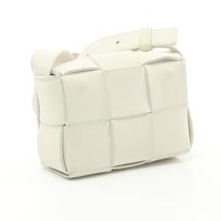 BOTTEGA VENETA CANDY Cassette Bag Shoulder Leather Women's White