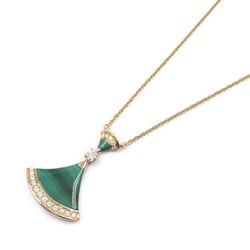 BVLGARI Diva Dream Necklace K18PG (pink gold) diamond malachite ladies clear green