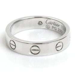 CARTIER Cartier K18WG White Gold Love 1P Diamond Ring B4050550 Size 10 50 4.5g Women's