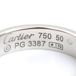 CARTIER Cartier K18WG White Gold Love 1P Diamond Ring B4050550 Size 10 50 4.5g Women's