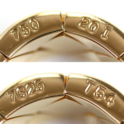 CHANEL K18YG Yellow Gold Matelasse Ring, Size 14.5, 54, 12.9g, Women's