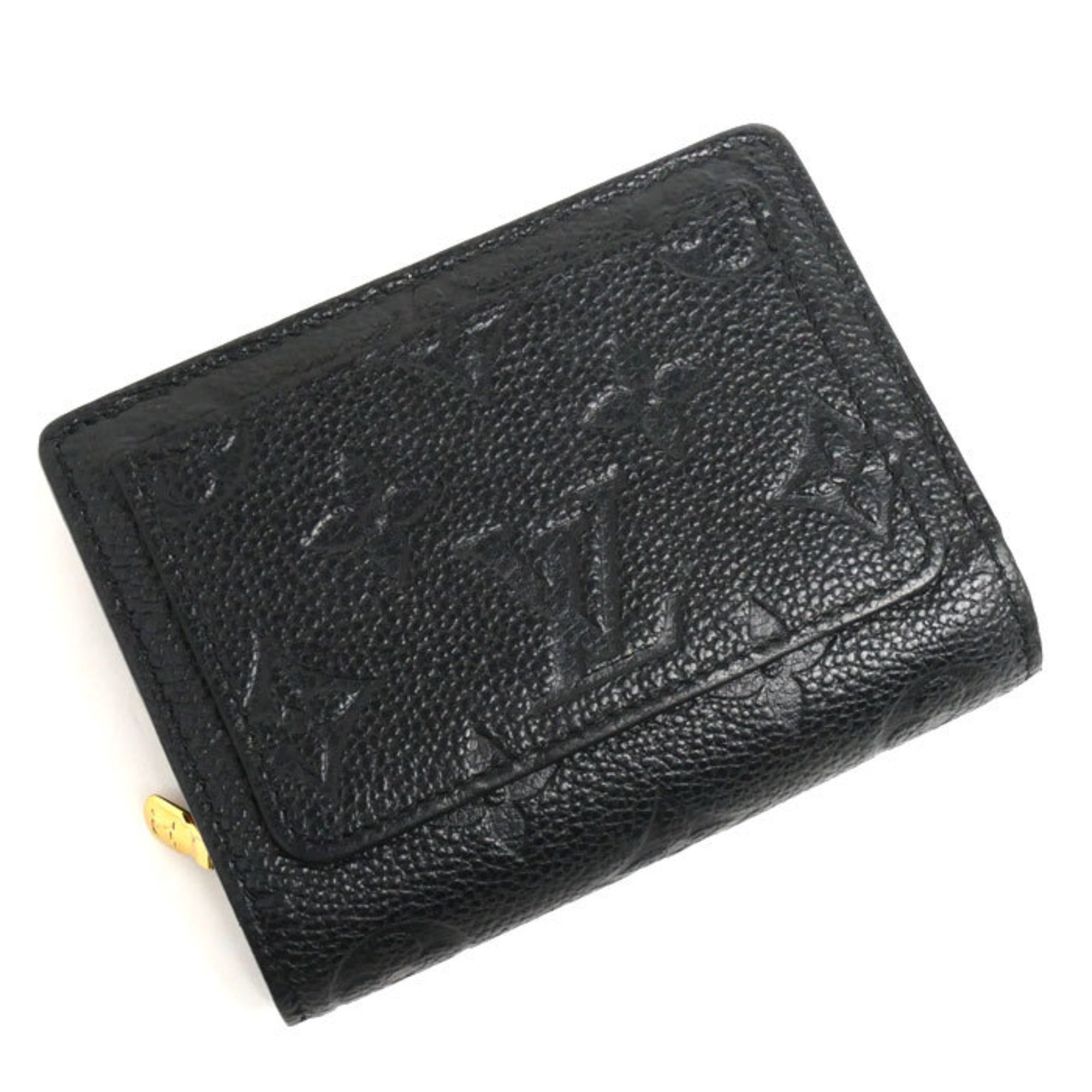 LOUIS VUITTON Louis Vuitton Portefeuille Q Bi-fold Wallet Monogram Empreinte Black M80151 Women's