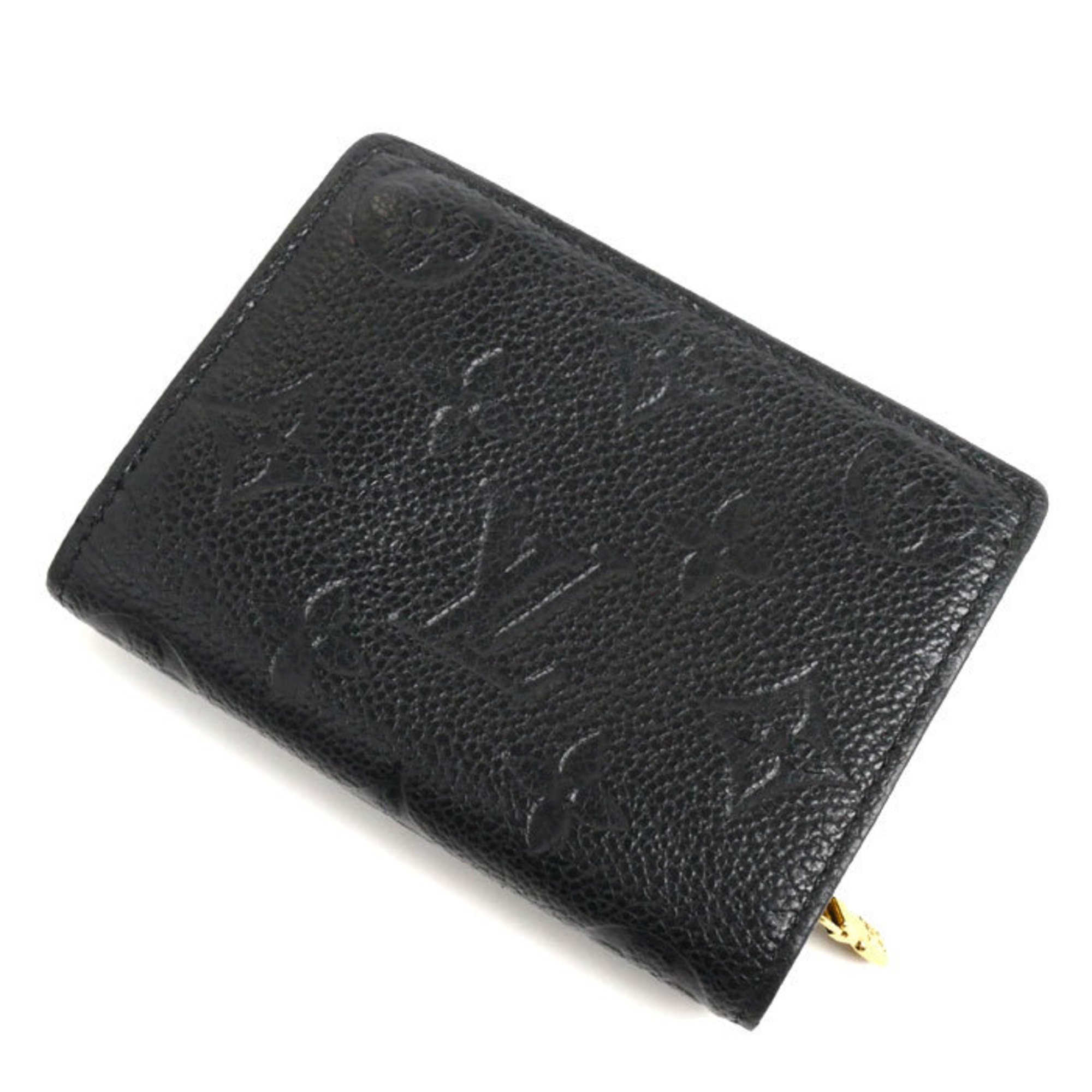 LOUIS VUITTON Louis Vuitton Portefeuille Q Bi-fold Wallet Monogram Empreinte Black M80151 Women's