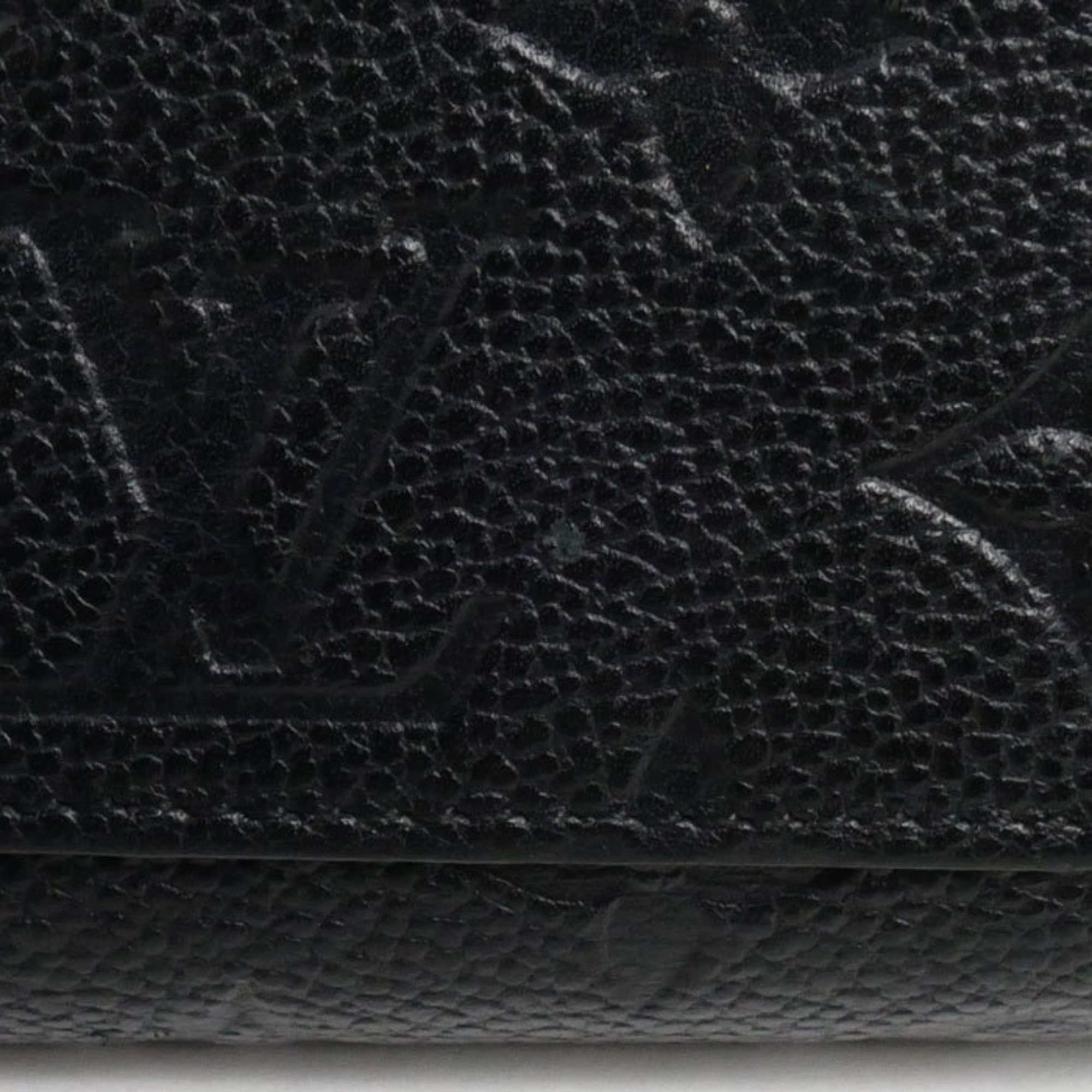 LOUIS VUITTON Louis Vuitton Portefeuille Q Bi-fold Wallet Monogram Empreinte Black M80151 Women's