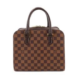 Louis Vuitton Damier Triana Handbag Ebene N51155 Gold Hardware