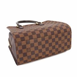 Louis Vuitton Damier Triana Handbag Ebene N51155 Gold Hardware