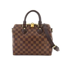 Louis Vuitton Damier Speedy Bandouliere 25 2way Hand Shoulder Bag Ebene N41368