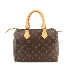 Louis Vuitton Monogram Speedy 25 Handbag Brown M41109 Gold Hardware