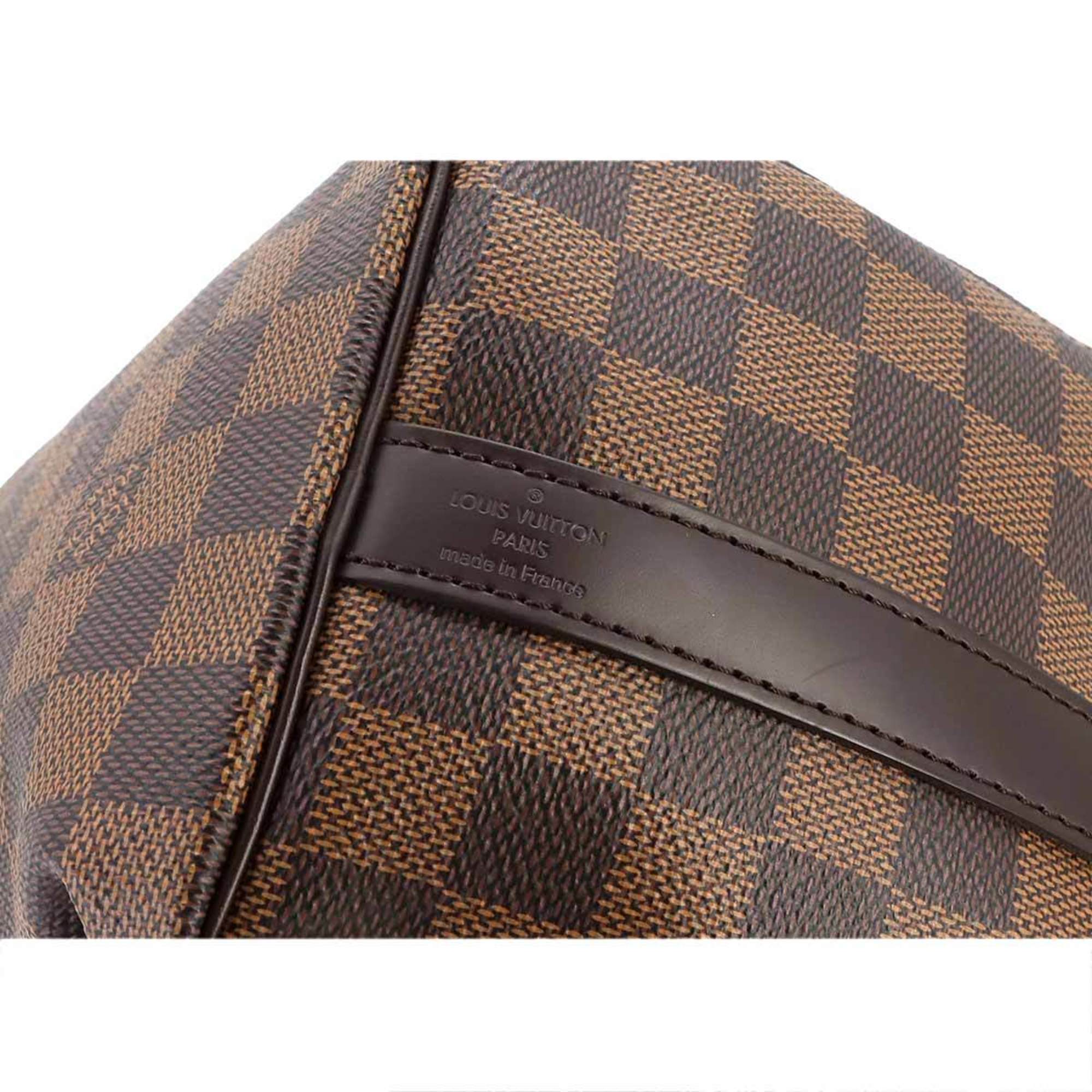 Louis Vuitton Damier Speedy Bandouliere 25 2way Hand Shoulder Bag Ebene N41368