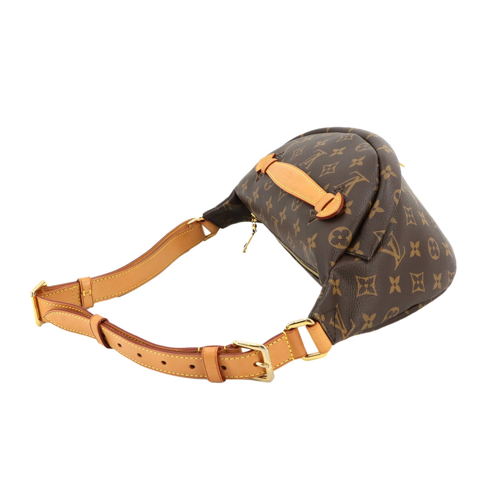 Louis Vuitton LOUIS VUITTON Monogram Bumbag Body Bag Brown M43644 RFID Gold Hardware