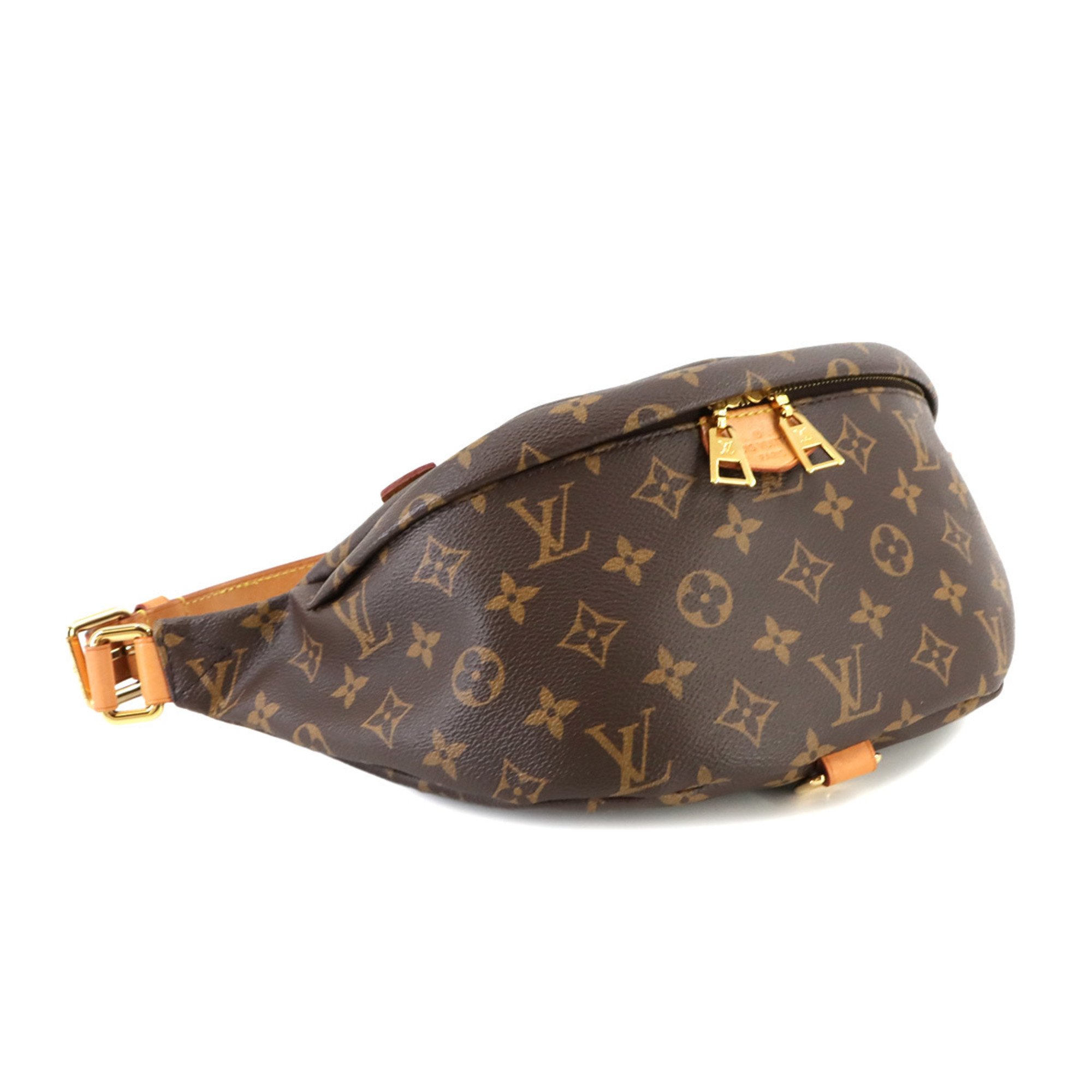 Louis Vuitton LOUIS VUITTON Monogram Bumbag Body Bag Brown M43644 RFID Gold Hardware