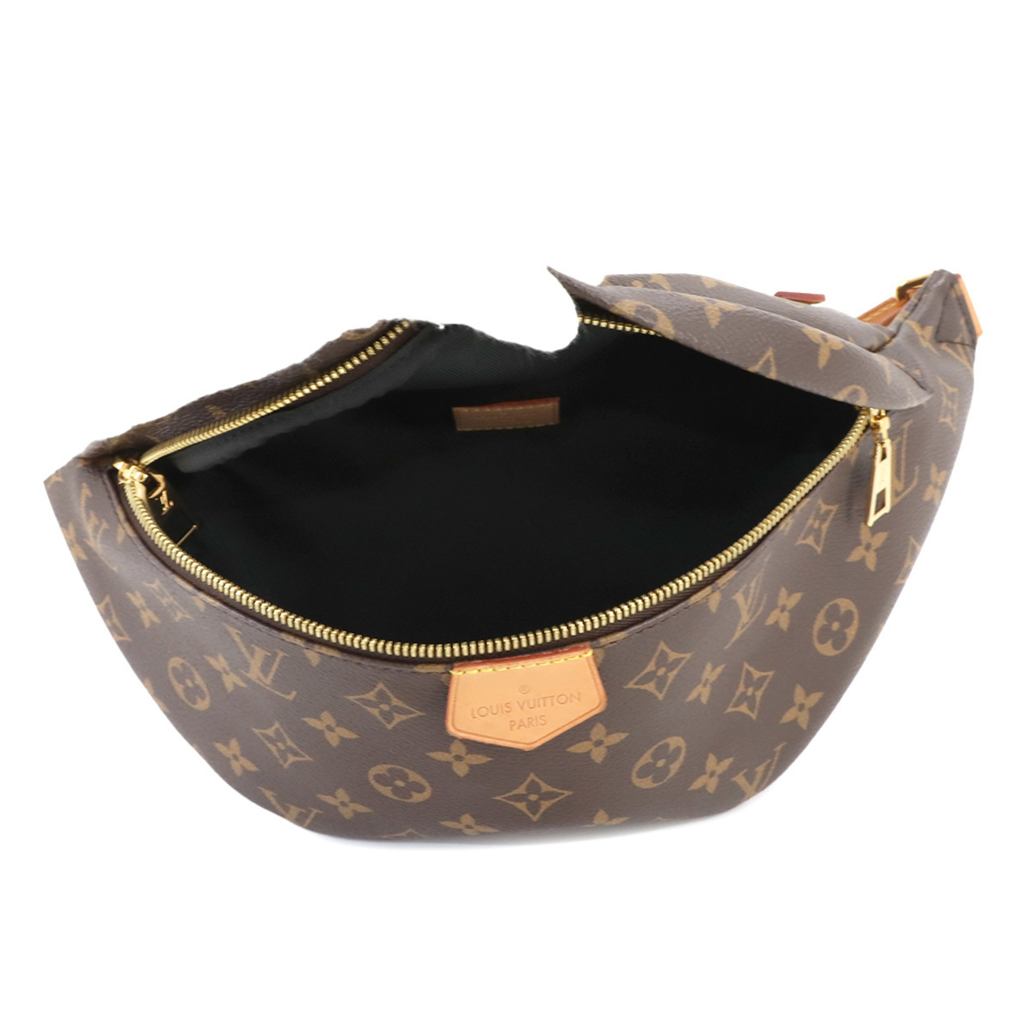 Louis Vuitton LOUIS VUITTON Monogram Bumbag Body Bag Brown M43644 RFID Gold Hardware