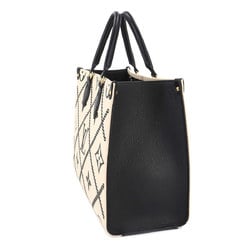 Louis Vuitton LOUIS VUITTON Monogram Empreinte On the Go MM 2way Tote Shoulder Bag Crème Noir M46016 RFID Onthego