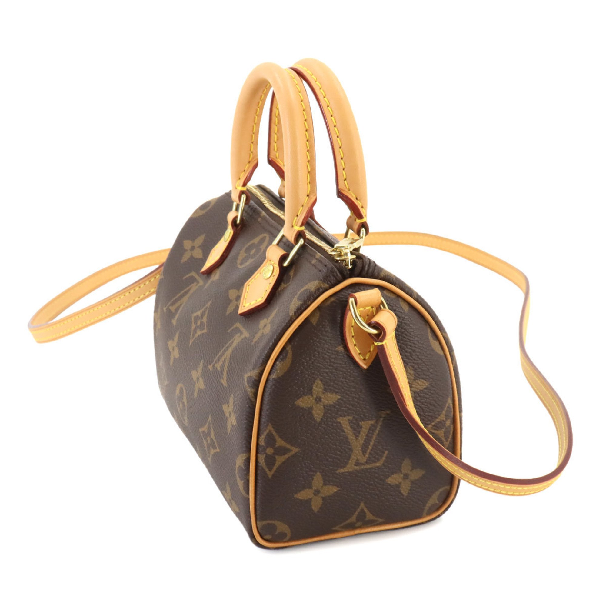 Louis Vuitton Monogram Nano Speedy 2way Hand Shoulder Bag M61252