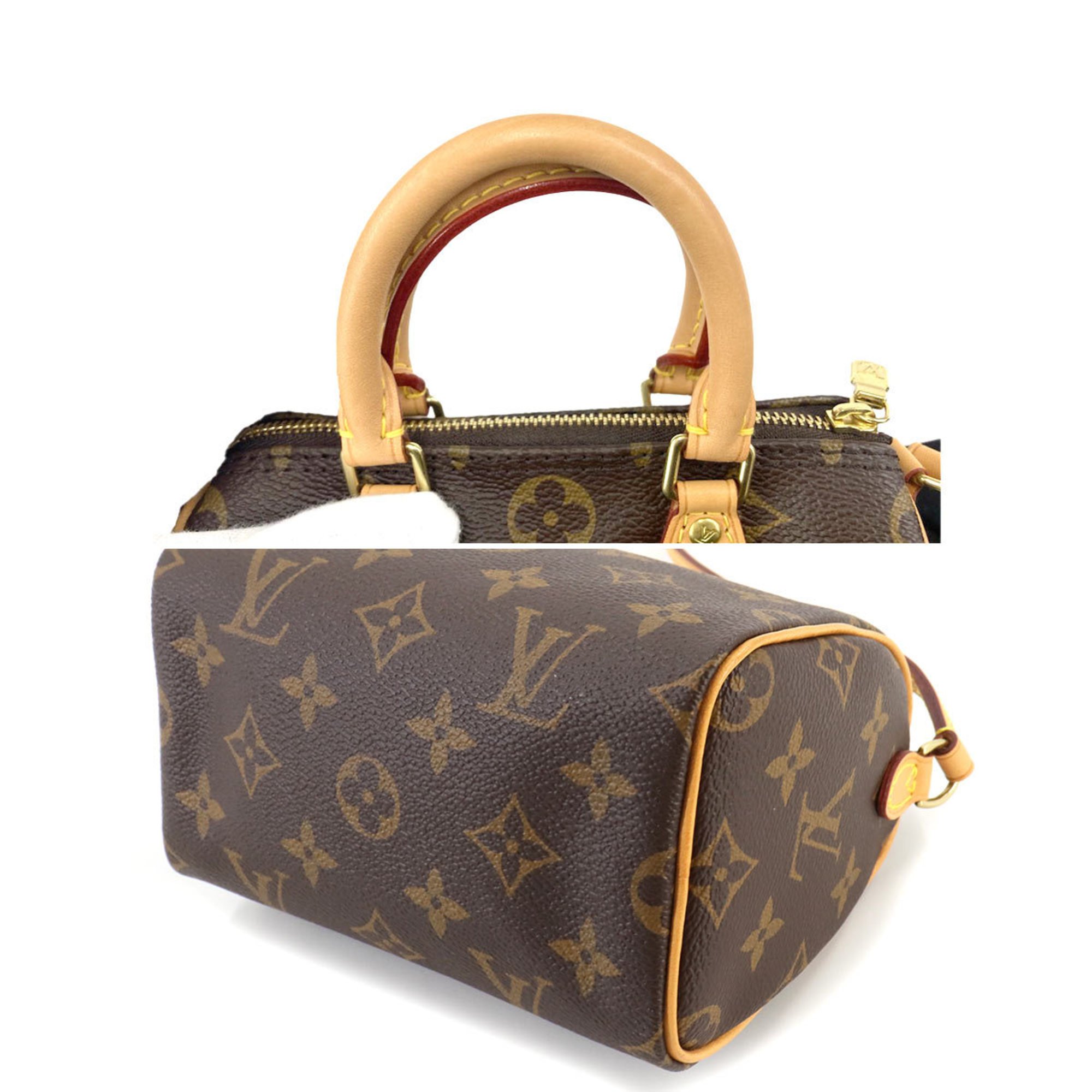 Louis Vuitton Monogram Nano Speedy 2way Hand Shoulder Bag M61252