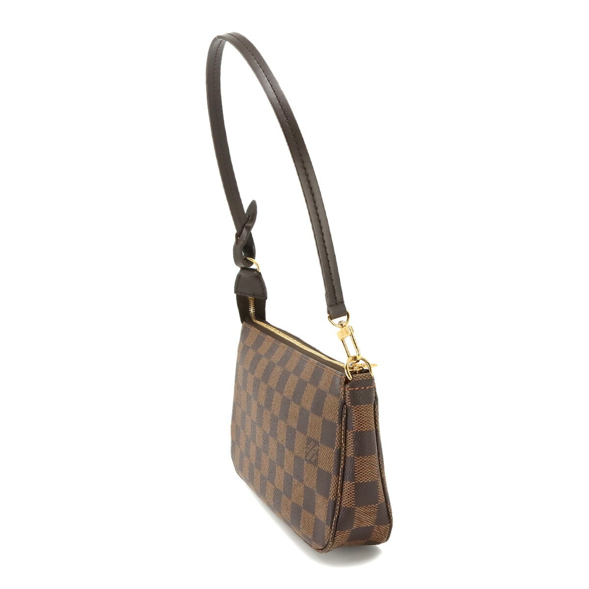 Louis Vuitton LOUIS VUITTON Damier Pochette Accessoires Handbag Ebene N41206 Accessories