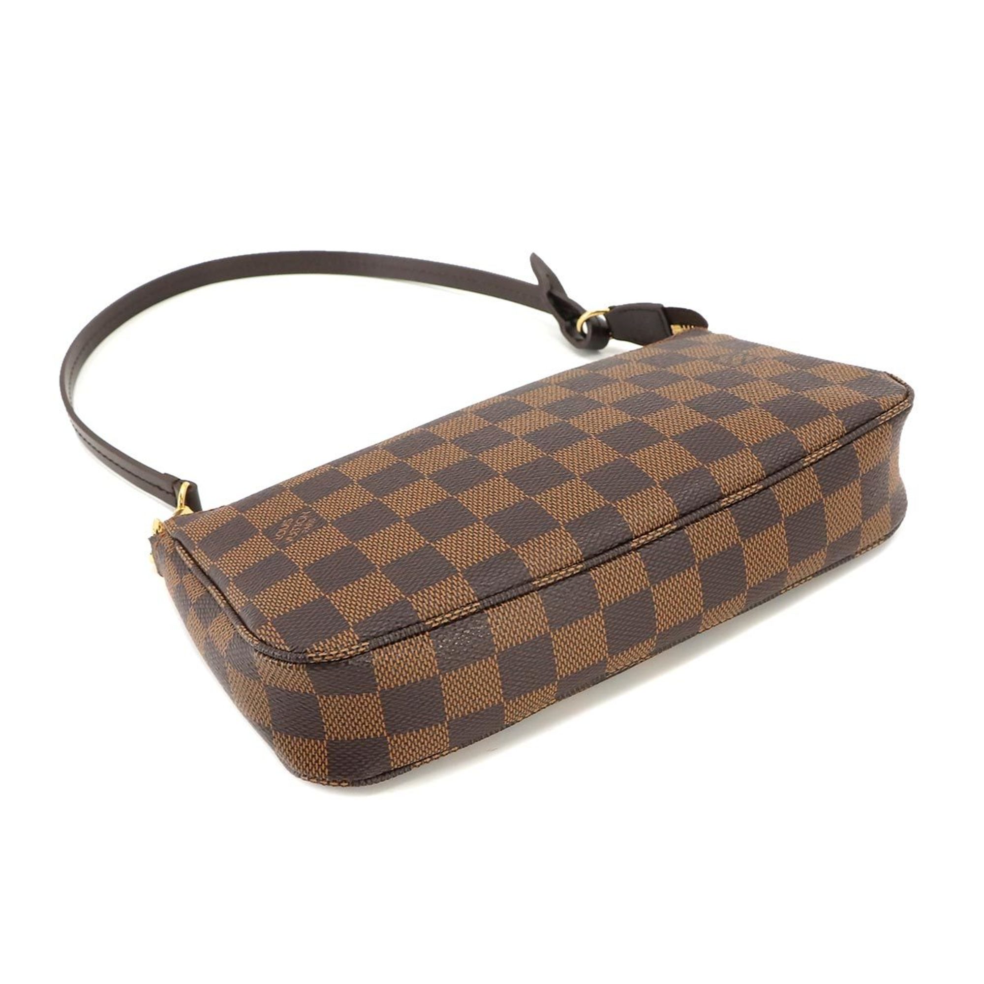 Louis Vuitton LOUIS VUITTON Damier Pochette Accessoires Handbag Ebene N41206 Accessories