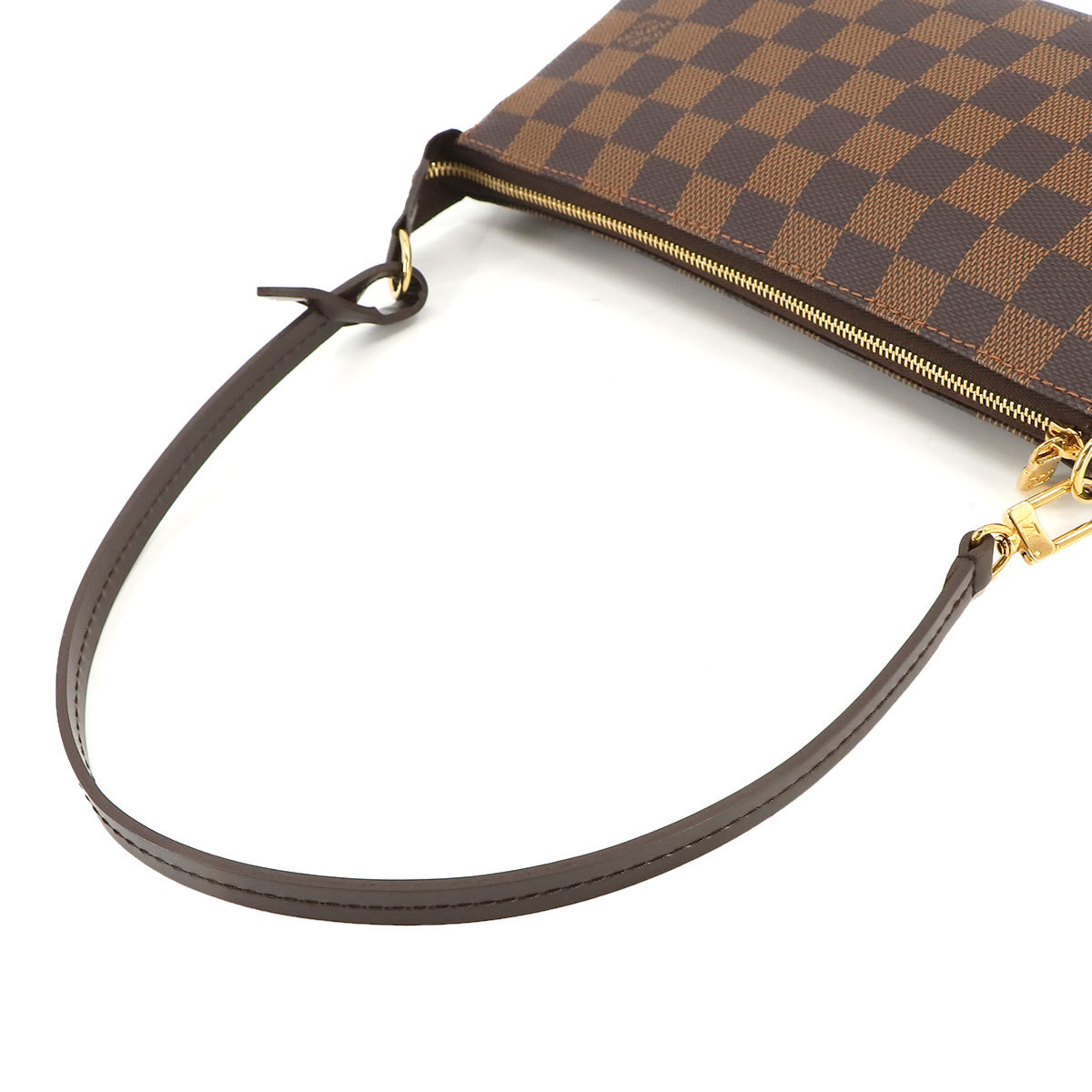 Louis Vuitton LOUIS VUITTON Damier Pochette Accessoires Handbag Ebene N41206 Accessories