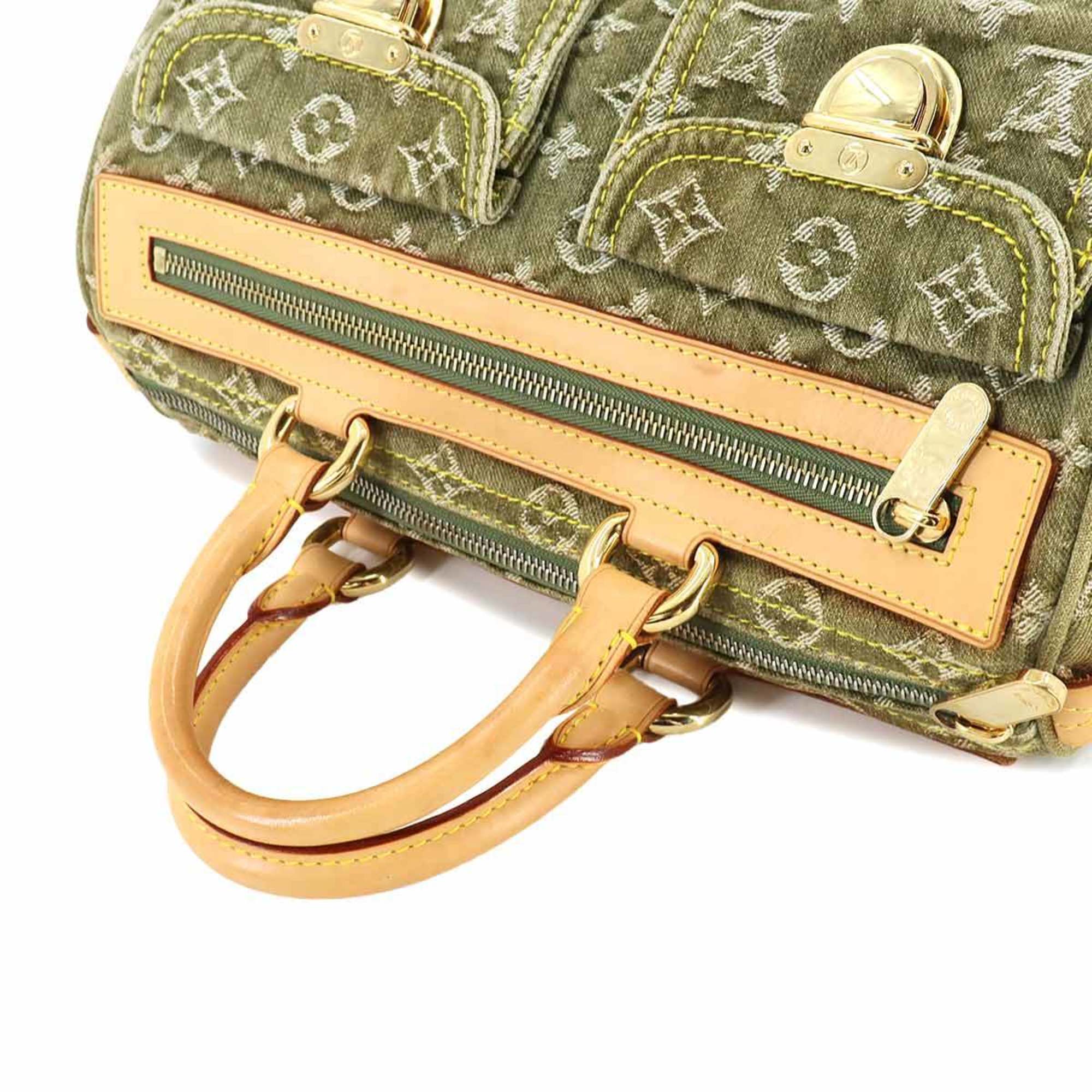 Louis Vuitton LOUIS VUITTON Monogram Denim Neo Speedy Handbag Riken M95215