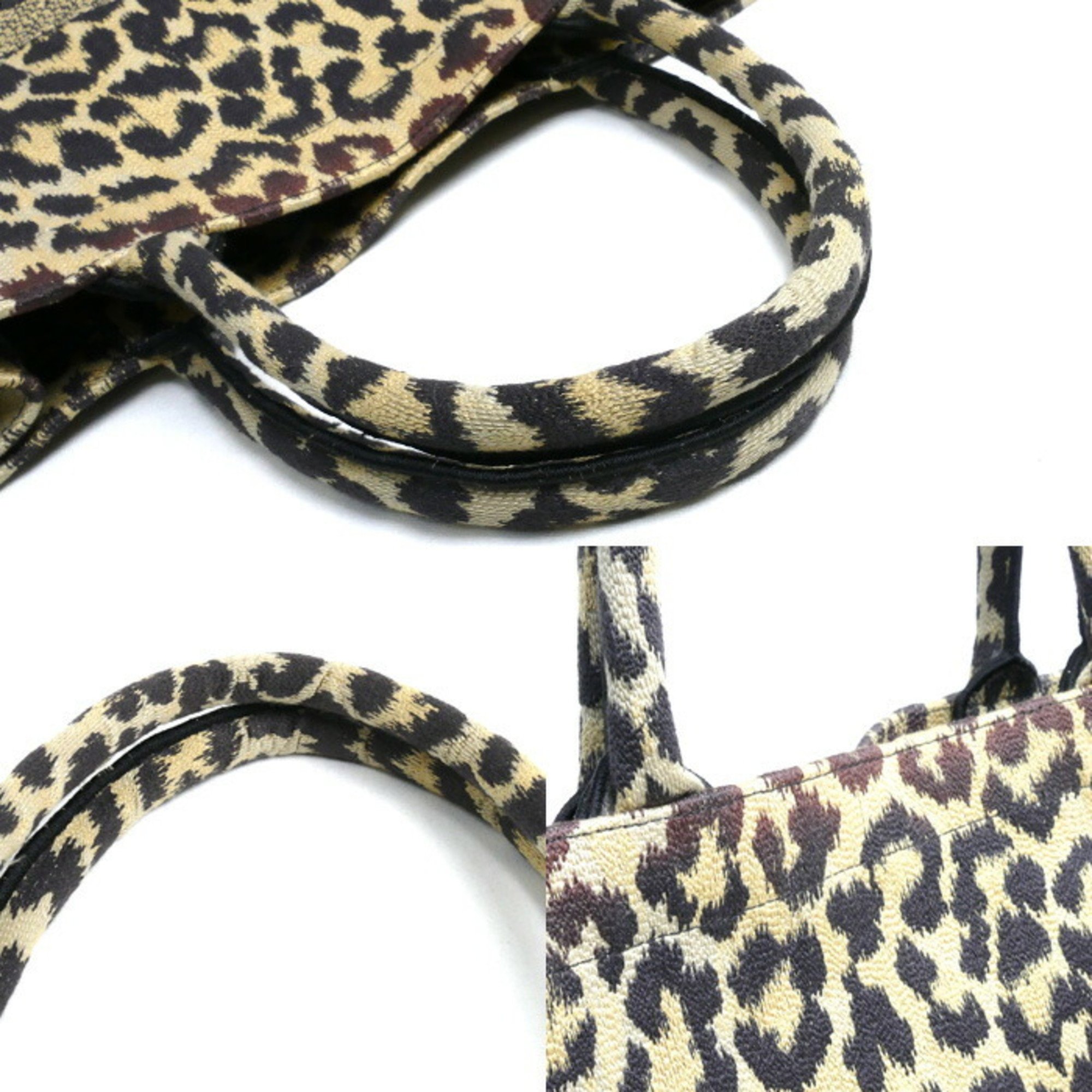 Christian Dior Dior Book Tote Large Leopard Bag for Women