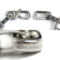 LOUIS VUITTON Louis Vuitton Stainless Steel Bracelet Chain Monogram M00308 45.0g Unisex