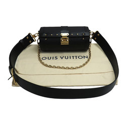 LOUIS VUITTON Papillon Trunk 2-Way Shoulder Bag Black M58655 Women's