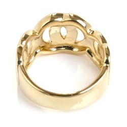 CELINE K18YG Yellow Gold Ring, Size 11.5, 10.1g, Women's